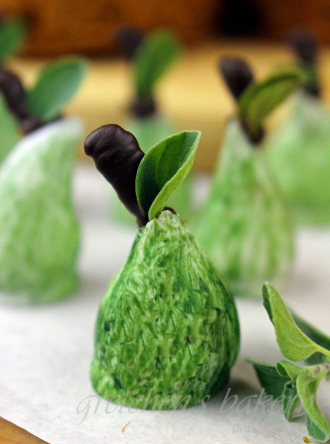 Pear Gingerbread Custard Cakes