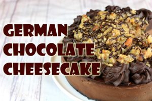 Vegan German Chocolate Cheescake