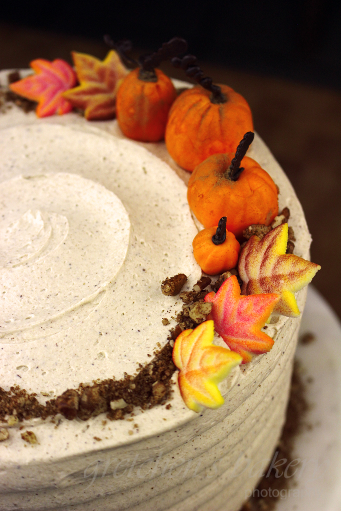 Pumpkin Velvet Cake with Pumpkin Spice Buttercream