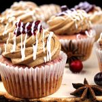 Cranberry Cupcakes with Mocha Buttercream