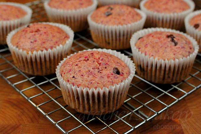 Cranberry Cupcakes with Mocha Buttercream