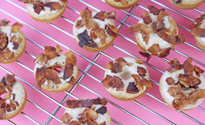 Maple Donuts with crispy facon