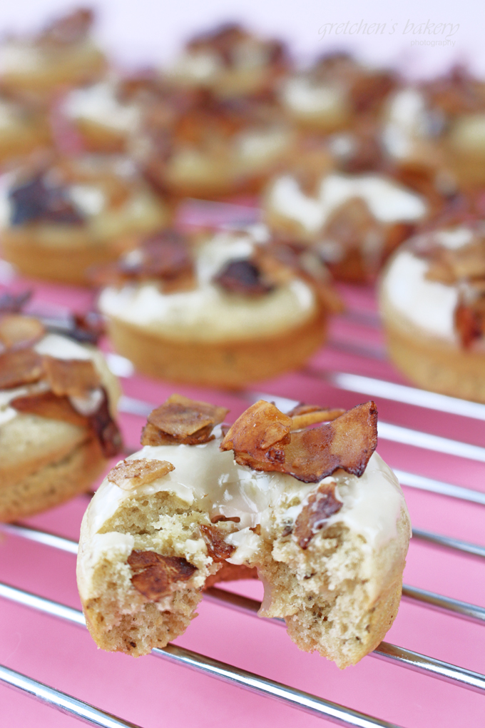 Maple Donuts with crispy facon