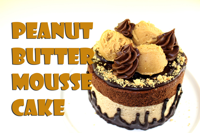 Vegan Peanut Butter Mousse Cake