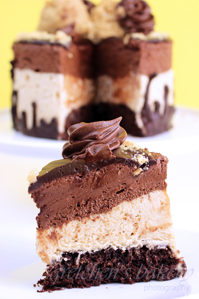 Vegan Peanut Butter Mousse Cake