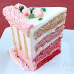 Ombre Heart Cake for Valentine's Day