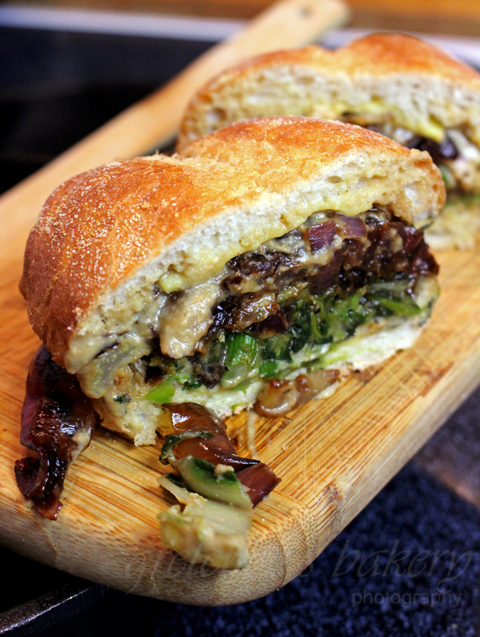 Welsh Rarebit Broccoli Rabe Sandwich