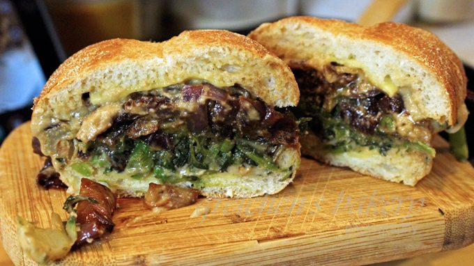 Welsh Rarebit Broccoli Rabe Sandwich