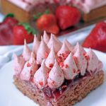 Vegan Triple Strawberry Cake