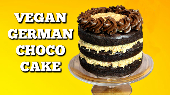 Vegan German Chocolate Cake