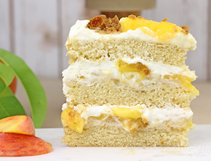 Peaches and Cream Cake