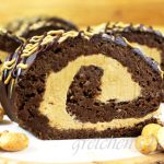 Chocolate Peanut Butter Swiss Roll