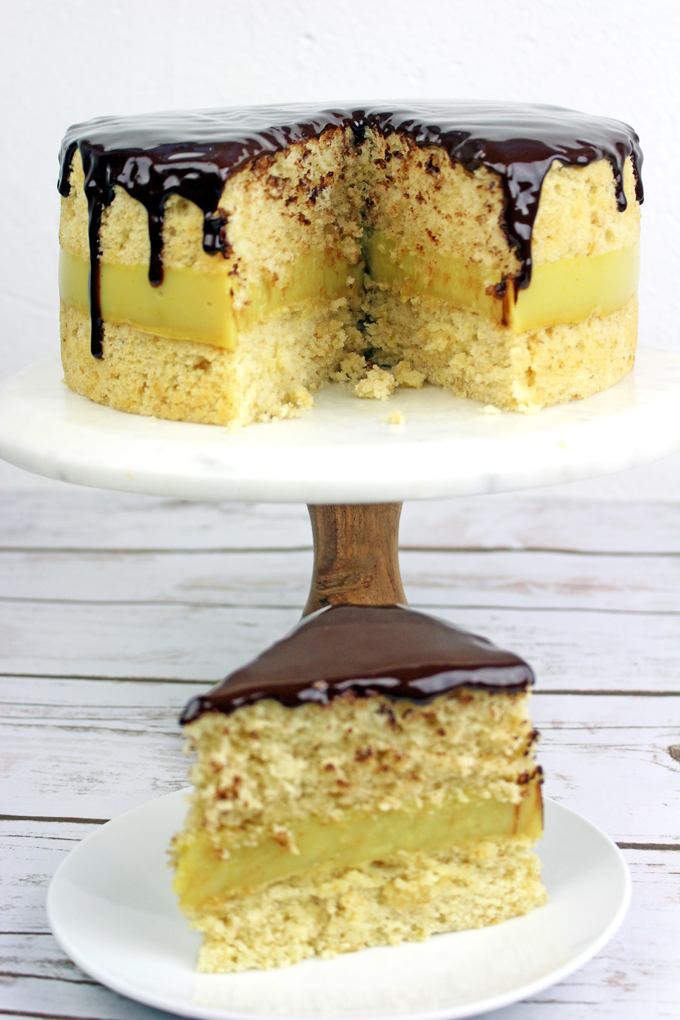 Vegan Boston Creme Pie