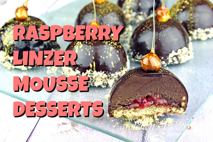 Raspberry Linzer Mousse Desserts