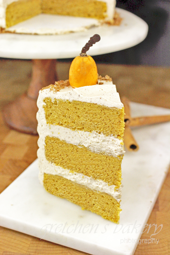 Pumpkin Velvet Cake with Pumpkin Spice Buttercream