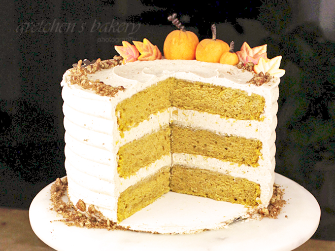 Pumpkin Velvet Cake with Pumpkin Spice Buttercream