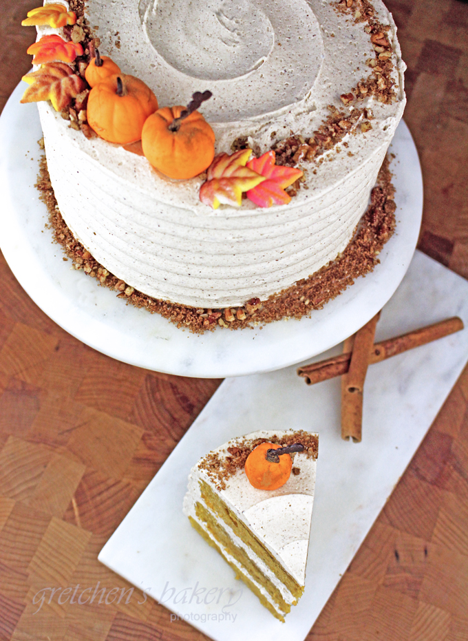 Pumpkin Velvet Cake with Pumpkin Spice Buttercream