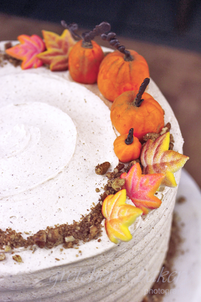 Pumpkin Velvet Cake with Pumpkin Spice Buttercream