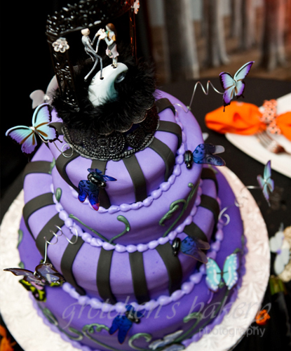 Halloween Wedding Cake