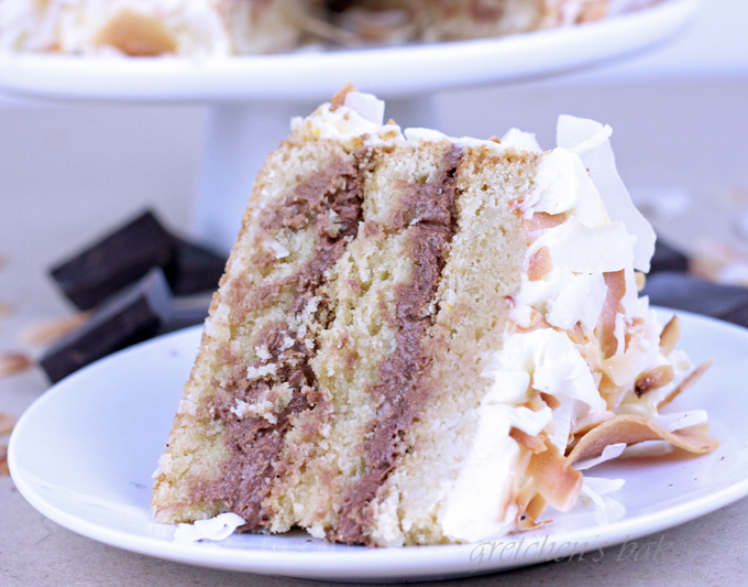 Coconut Orange Fudge Cake