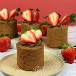 Chocolate Covered Strawberry Vegan Chocolate Mousse Cake