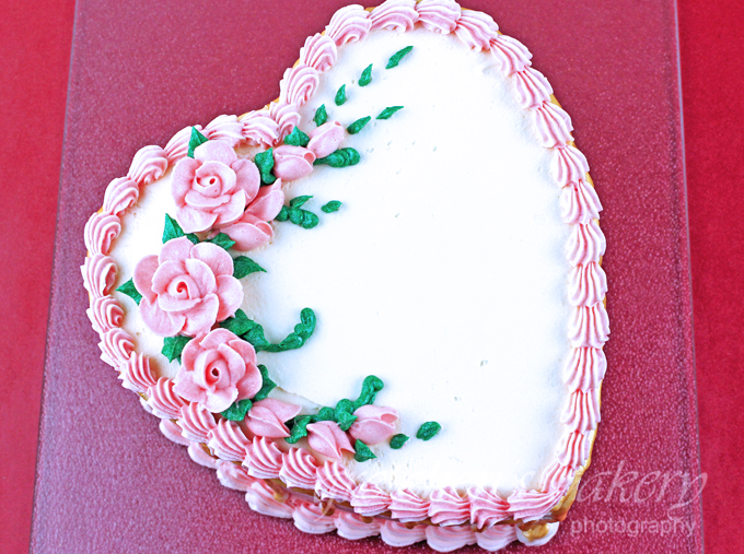 Ombre Heart Valentine's Day Cake