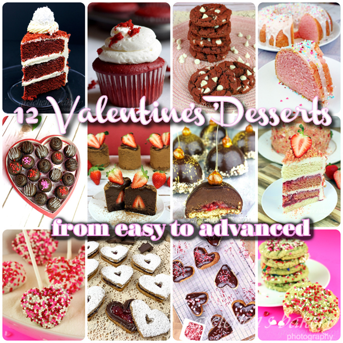 12 Valentine's Day Desserts from easy to advanced
