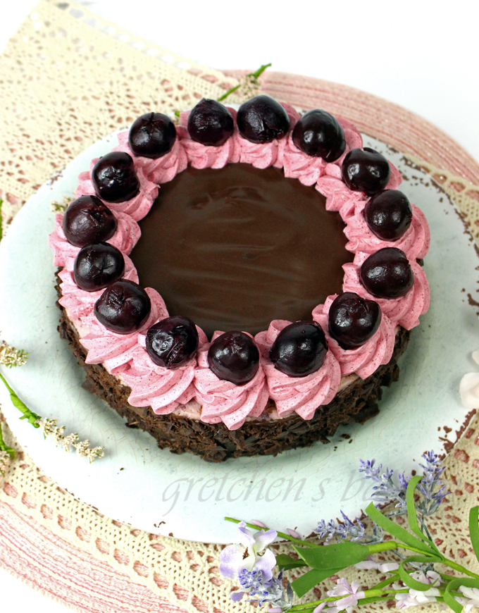 Vegan Black Forest Cheesecake