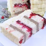 White Cranberry Mocha Latte Cake