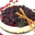 Vegan Cranberry Cheesecake