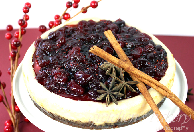 Vegan Cranberry Cheesecake