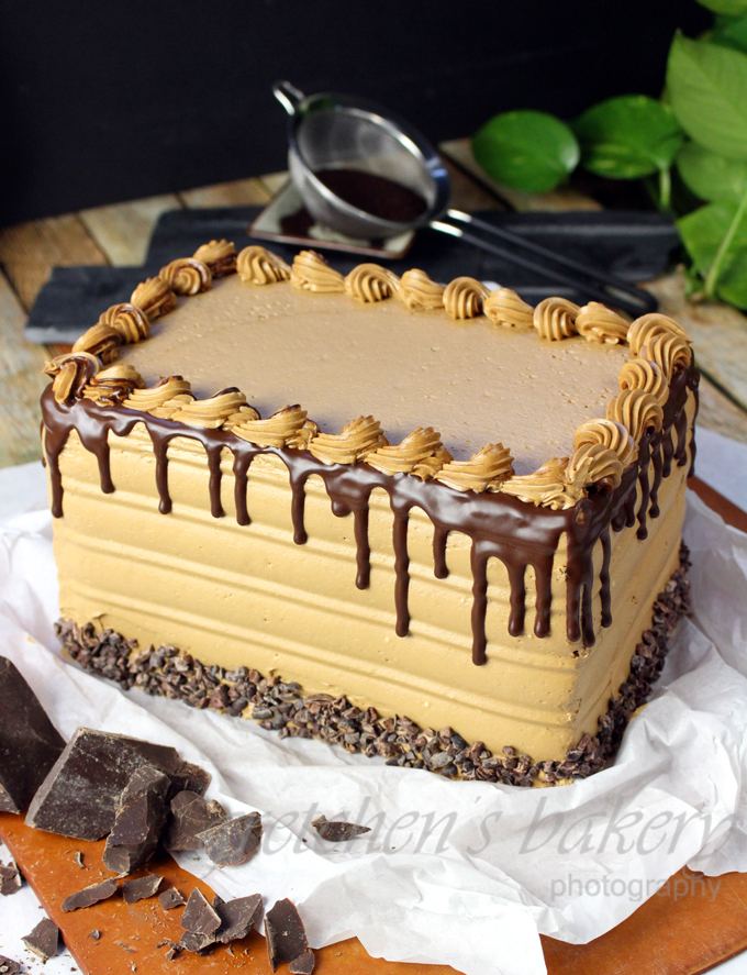 Mocha Cake Recipe - 7 Layer Ombre Cake