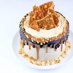 Peanut Butter Fudge Brittle Cake
