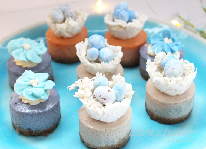 Miniature Vegan Cheesecakes ~ Spring Assortment