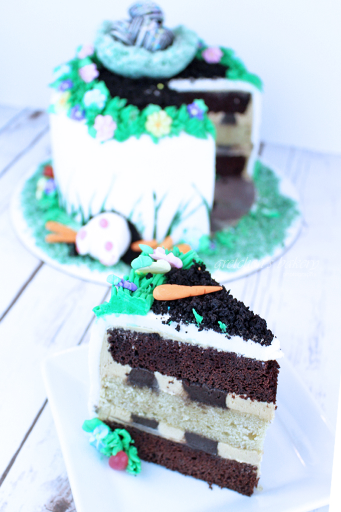Easter Bunny Butt Cake