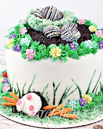 Easter Bunny Butt Cake