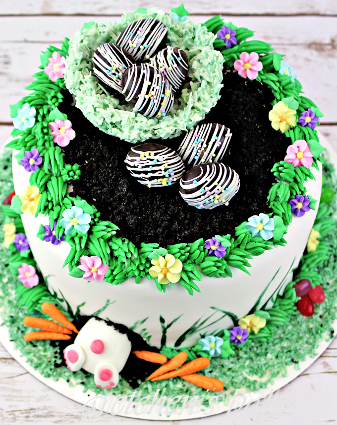 Easter Bunny Butt Cake