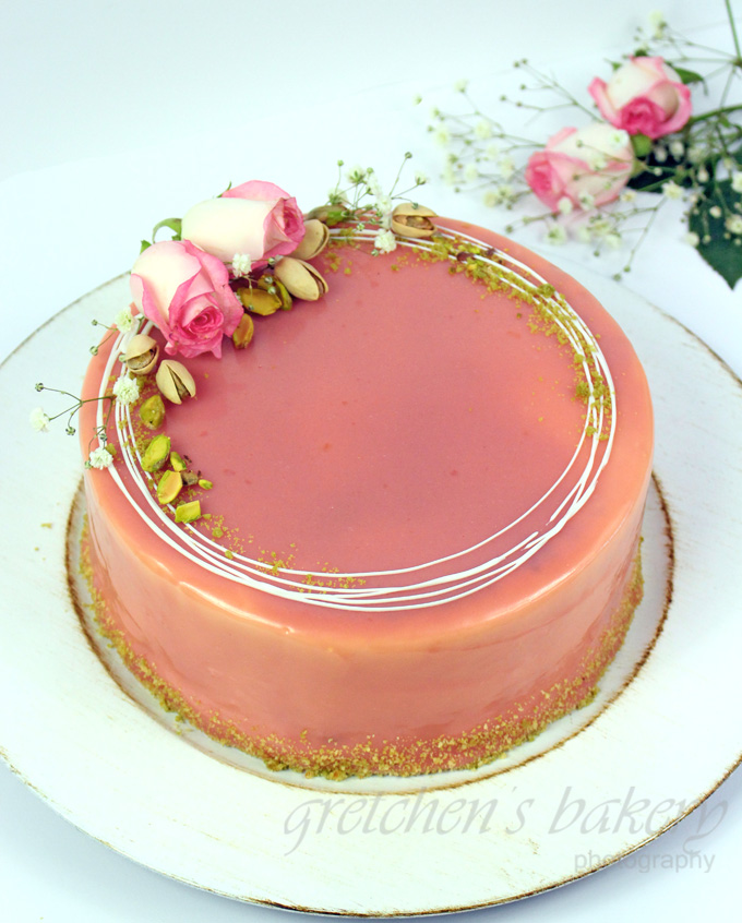 Pistachio Rose Cake