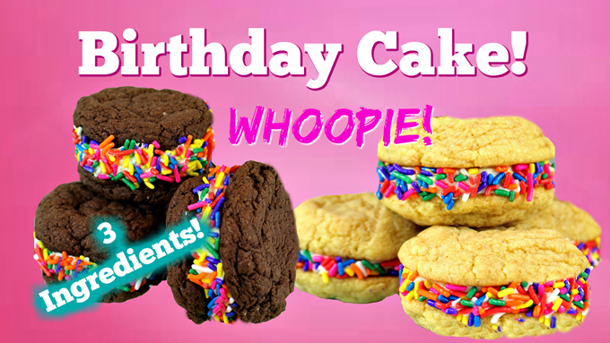 Birthday Cake Whoopie Pies!