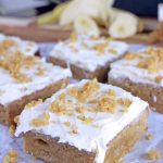 Butterscotch Banana Blondies ~ Vegan