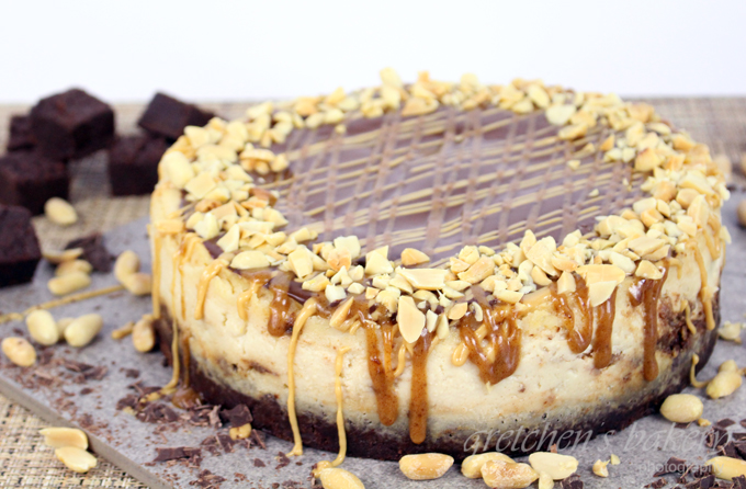 Vegan Snickers Cheesecake