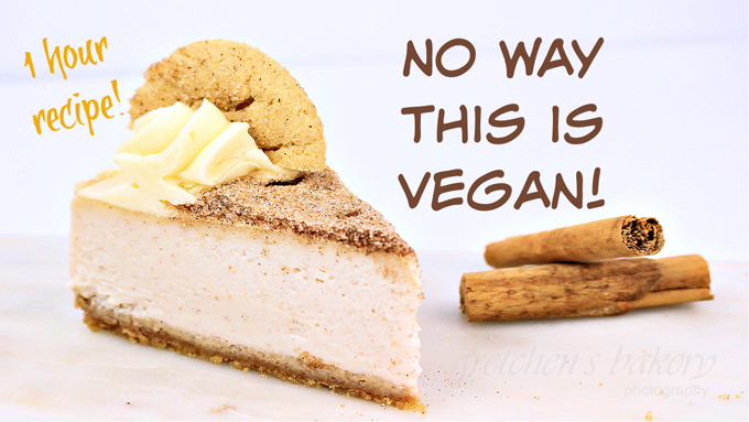 Vegan Snickerdoodle Cheesecake