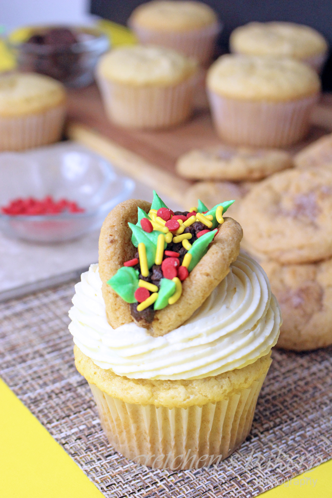 Taco Tuesday~ Dulce de Leche Stuffed Cupcakes