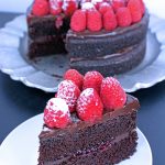 Chocolate Raspberry Truffle Cake