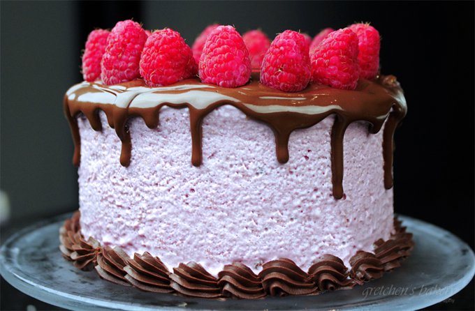 Raspberry Mousse Cake