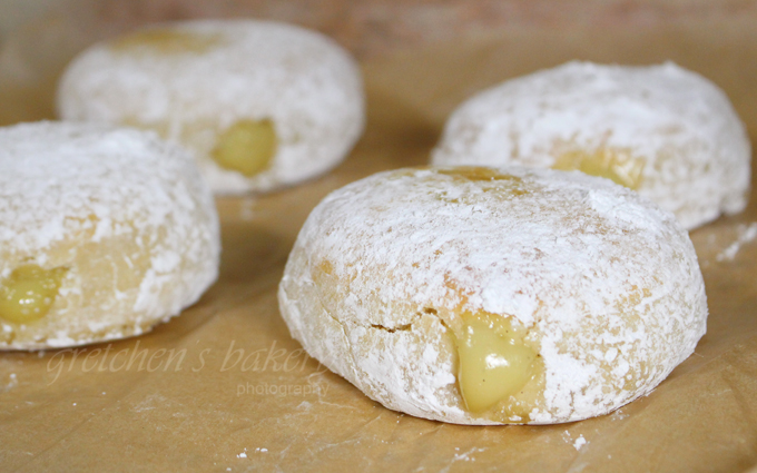 Cream Filled Powdered Donuts