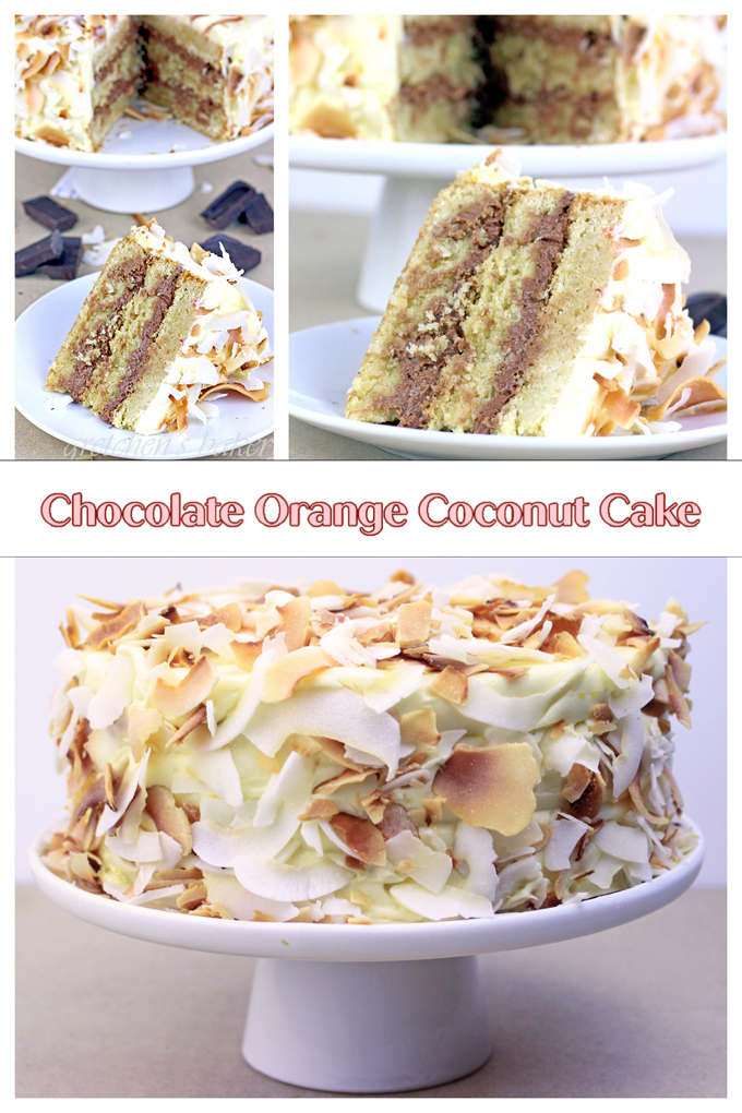 chocolate orange coconut cake