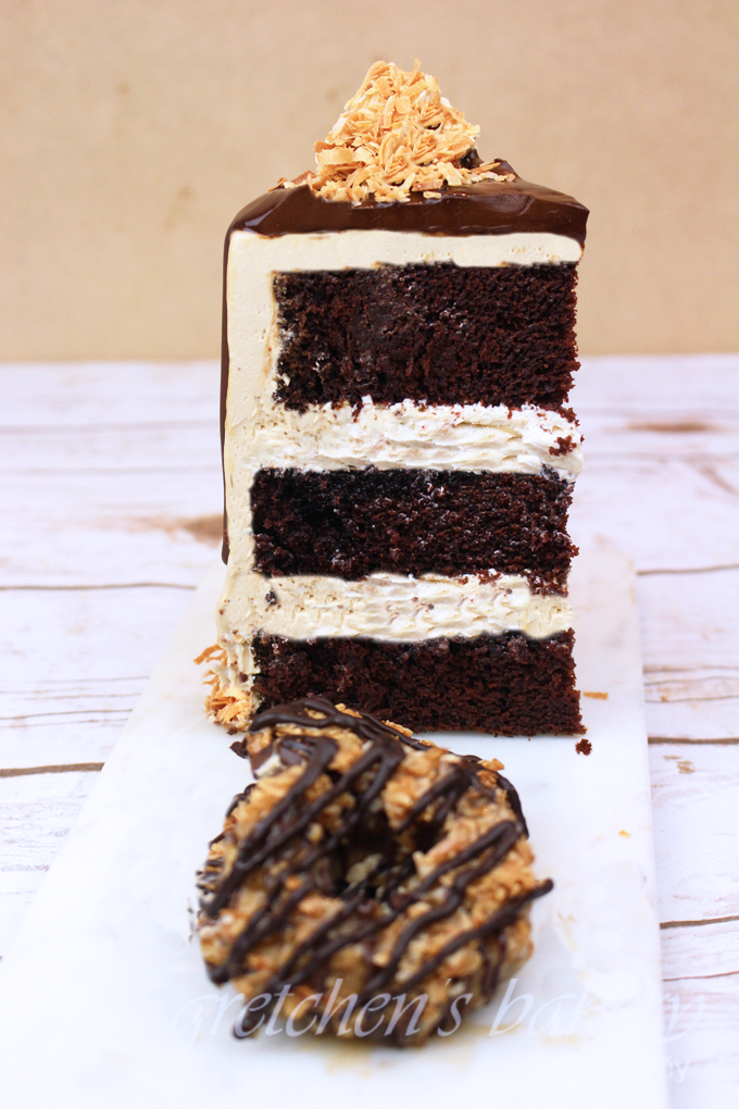 Girl Scout Samoa Cake
