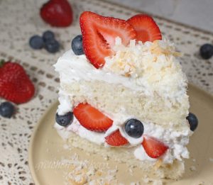 Coconut Strawberry Shortcake