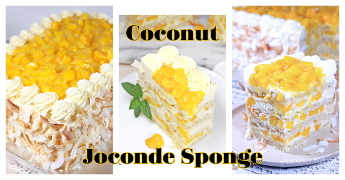 Coconut Mango Cream Cake